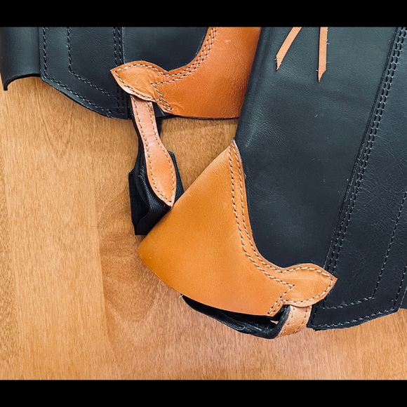 EXMOOR Fine Leather Equestrian Half Chaps - Picture 6 of 11